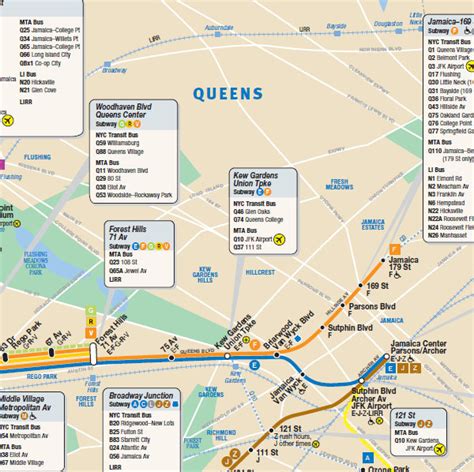 City Of New York New York Map Mta Subway Map