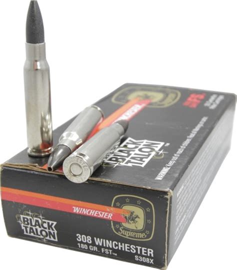 Collectible Black Talon 308 Winchester 180 Gr Fst Ammo S308x 20 Rounds