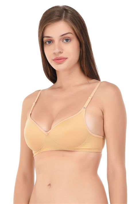 Buy Lizaray Cotton Push Up Bra Beige Online At Best Prices In India