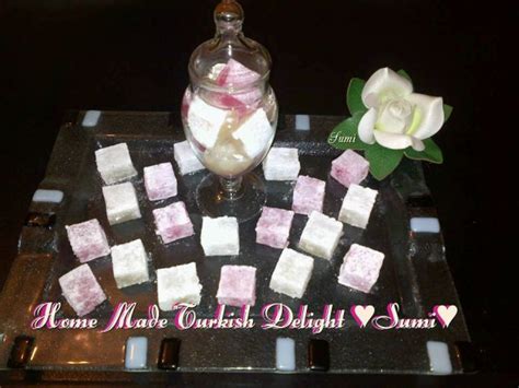 Home Made Turkish Delight Sweets Recipe By Sumayah Recipe Turkish