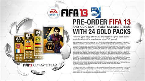 Fifa Ultimate Team News Fifa 13 Pre Orders Give Free Packs For Next