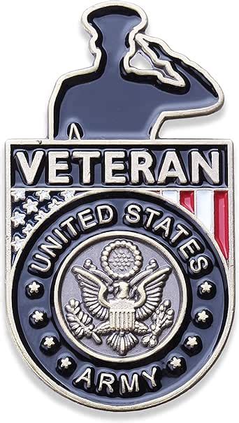 Army Veteran Salute Lapel Pin Us Army Veterans Hat Pin