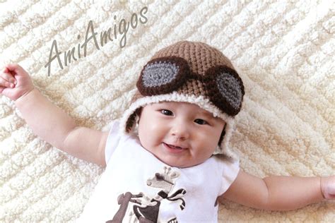 Crochet Aviator Hat Newborn | Etsy | Unique crochet, Aviator hat, Crochet