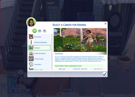 Mod The Sims Gardener Career Mod Outdated