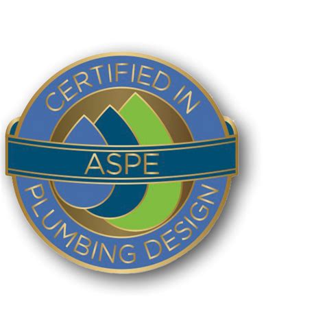 Certified in Plumbing Design Pin - ASPE