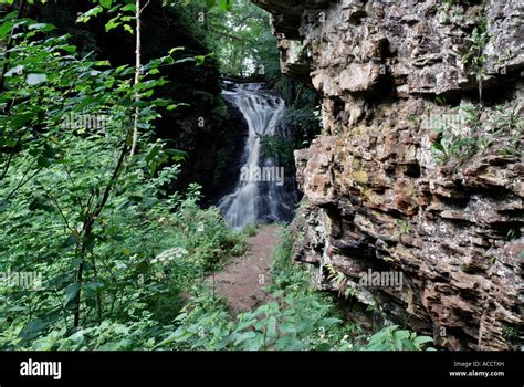 Hareshaw Linn Waterfall Hi Res Stock Photography And Images Alamy