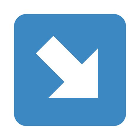 ↘️ Down Right Arrow Emoji What Emoji 類