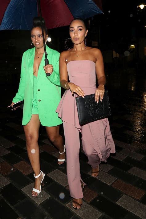 Little mix star expecting 1st child with fiancé andre gray. LEIGH-ANNE and Her Sister SAIRAH PINNOCK Night Out in ...