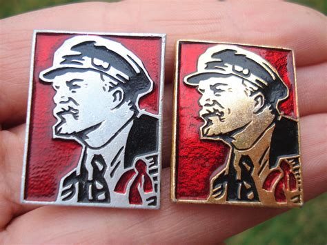 Soviet Russian Vintage Lenin Pin Ussr Lapel Pin Political Etsy