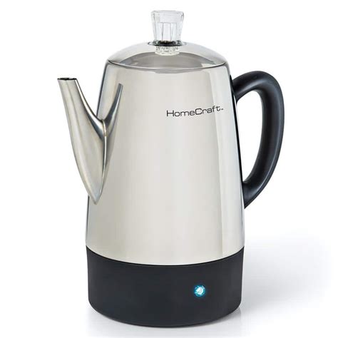 Homecraft 10 Cup Stainless Steel Percolator With Keep Warm Function