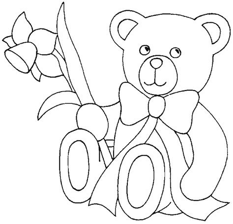 Coloring page of a sleeping bear for preschoolers. Free Printable Teddy Bear Coloring Pages - Technosamrat