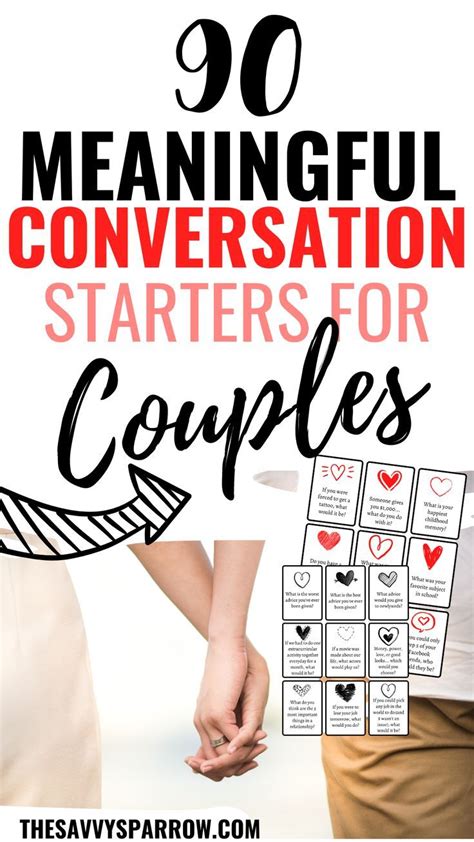 90 Meaningful Conversation Starters For Couples To Connect Artofit