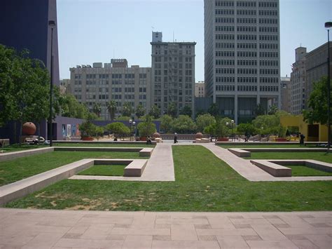 Hey i live in la and i served in the military, been having some trouble finding work and thought i'd look for work in the security field. Pershing Square, downtown Los Angeles -- what a shame | Flickr