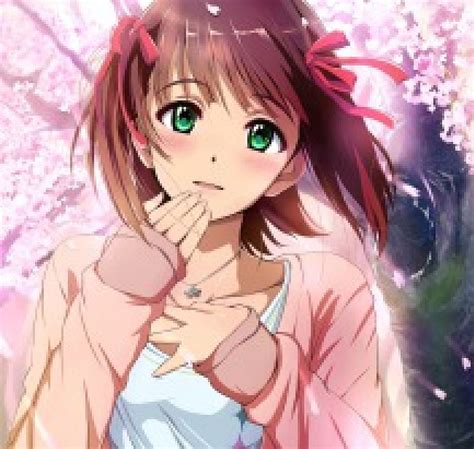 amami haruka sakura cute girl anime idolmaster game pink hd wallpaper peakpx
