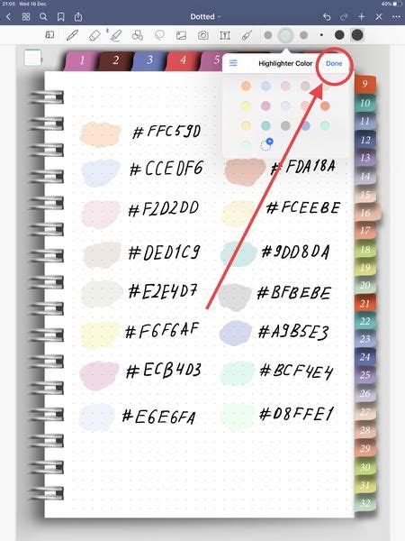 9 Goodnotes Color Palette Ideas In 2021 Good Notes Notes Inspiration