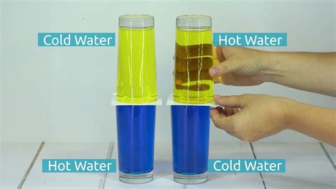 Hot Water Density Experiment Youtube