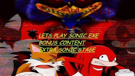 Creepy Games Lets Play Sonicexe Bonus Sonic Stage Youtube