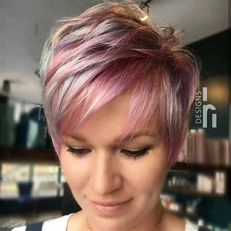 Pixie Hair Color Idea For Short Hair Short Layered Haircuts Thick