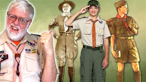 The Scout Uniform Through History Scouts Bsa Youtube