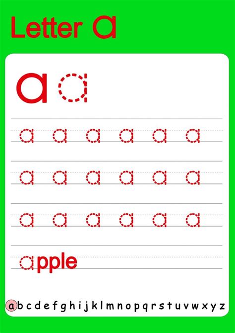 Tracing The Letter A For Kids 101 Activity