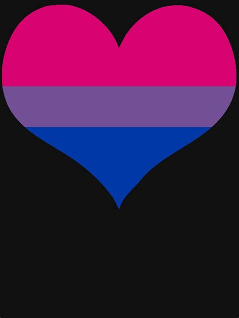 Bisexual Flag Heart T Shirt By Theindigowitch Redbubble