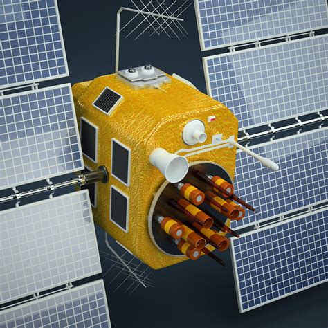 Gps Satellite 3d Model