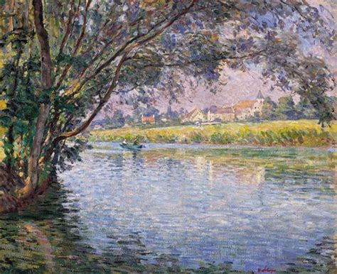 On The Banks Of The Marne Painting Henri Lebasque Oil Paintings