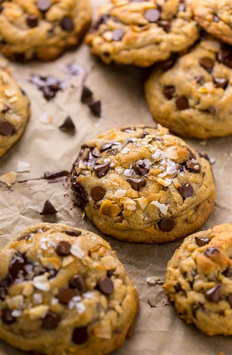 Brown Butter Coconut Chocolate Chip Cookies Baker By Nature