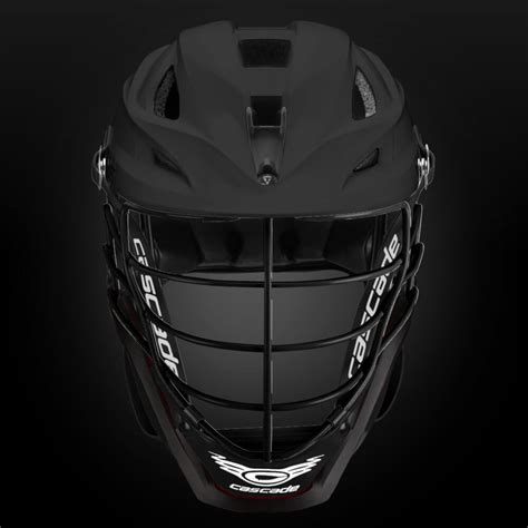 Cascade S Matte Black Lacrosse Helmet