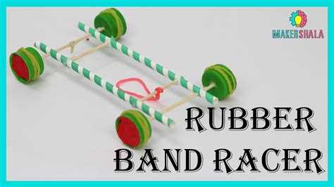 rubber band racer diy makershala youtube