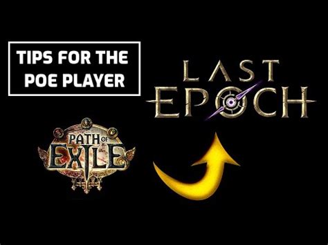 Le Last Epoch Crafting Tips For The Poe Player Youtube