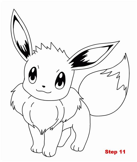 Eevee The Pokemon Coloring Page - Coloring Home