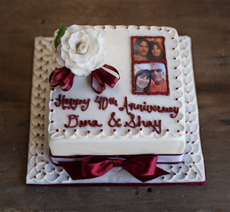 40th Anniversary Cake 40th Anniversary Cakes Celebration Cakes