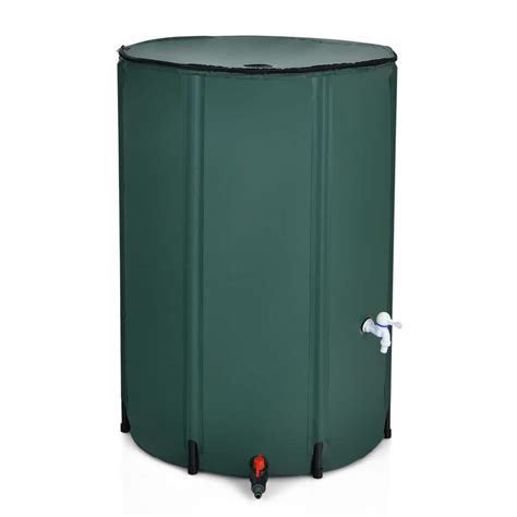 Gymax 100 Gal Portable Rain Barrel Water Collector Collapsible Tank