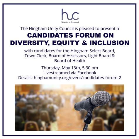 Candidates Forum On Diversity Equity And Inclusion