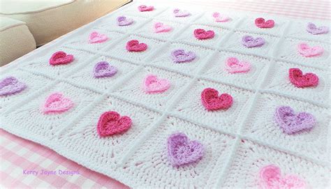 Crochet Pattern All Heart Blanket Crochet Blanket Pattern Baby Etsy