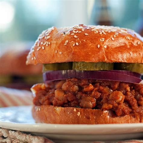 Slow Cooker Bbq Chickpea Vegan Sloppy Joes Recipe With