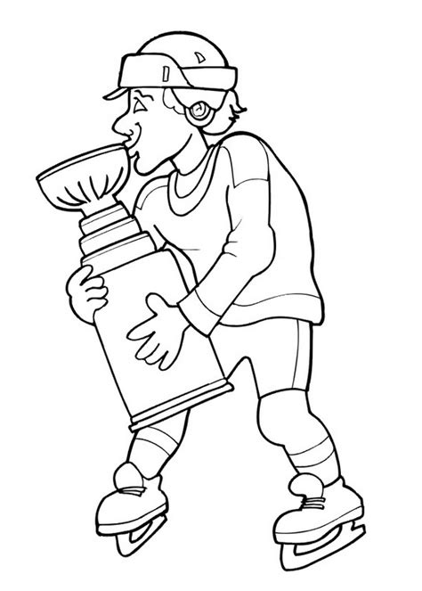 Phenomenal coloring books for adults printable free. Hockey player coloring pages to download and print for free