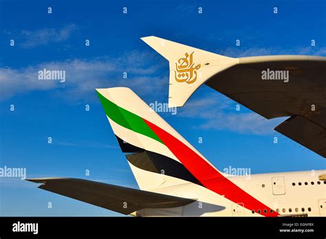 Emirates Airlines Airways Airbus A 380 Aircraft Airplane Plane