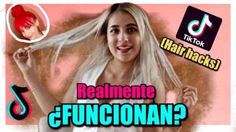 PROBANDO TRUCOS RAROS PARA CABELLO DE TIKTOK ViralesREALMENTE