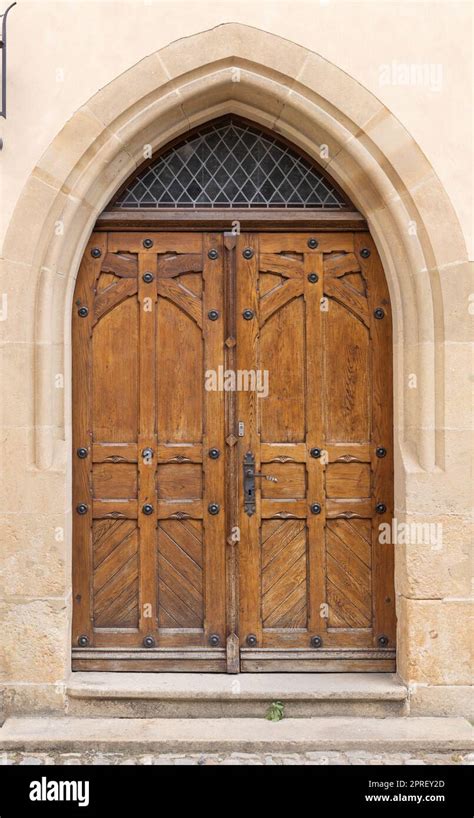 Ancient Wood Door Stock Photo Alamy