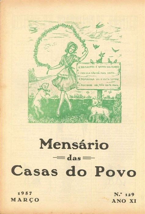 MensÁrio Das Casas Do Povo Ephemera Biblioteca E Arquivo De José