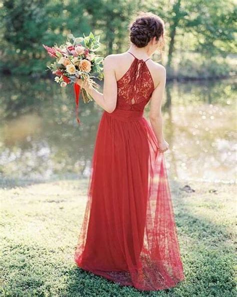 Crimson Wedding Modern Fall Wedding Wedding Gowns Wedding Ideas