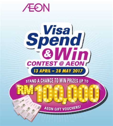 Win for free in malaysian online contests with caricontest. Visa Spend & Win Contest @ AEON: Prizes Up to RM100,000 to ...