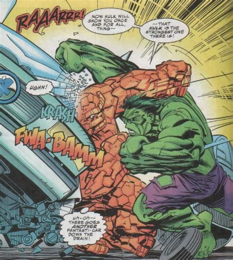 Hulk Vs The Thing Hulk Marvel Marvel Comics Superheroes Comic Villains