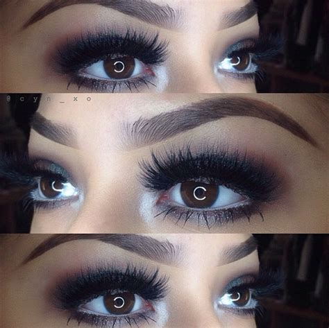 we love a good smokey eye paired with full lush lashes stunning look by cyn xo with flutter