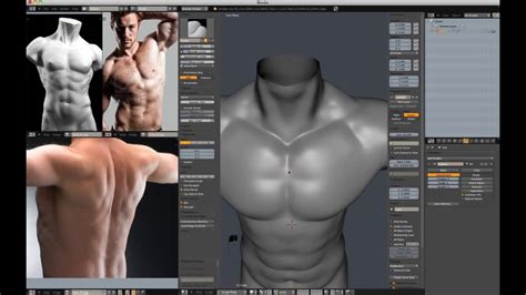 Sculpting A Male Human Bust In Blender Youtube