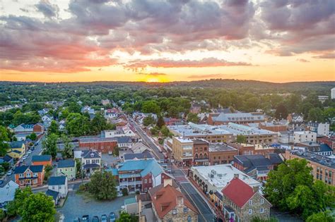 Leesburg Virginia Aerial View Of Downtown Aerial View Leesburg