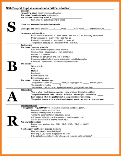 sbar format - Google Search | Sbar nursing, Sbar, Nurse report sheet