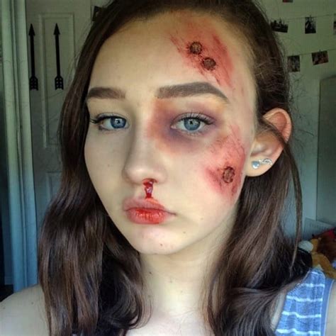 Brought to you by cutelittleclothes.com. Halloween SFX Makeup by 13-Year-Old Artist | POPSUGAR Beauty